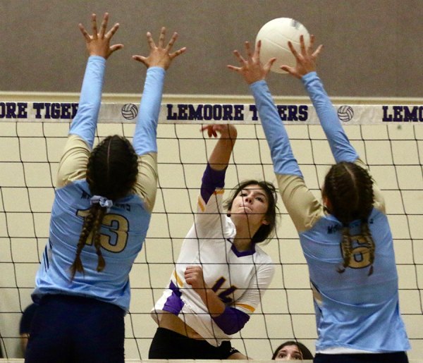 Isabella Stevens scores in Wednesday's home match against Monache.